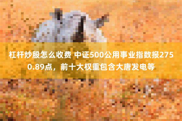 杠杆炒股怎么收费 中证500公用事业指数报2750.89点，前十大权重包含大唐发电等