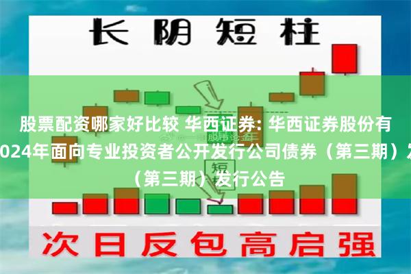 股票配资哪家好比较 华西证券: 华西证券股份有限公司2024年面向专业投资者公开发行公司债券（第三期）发行公告