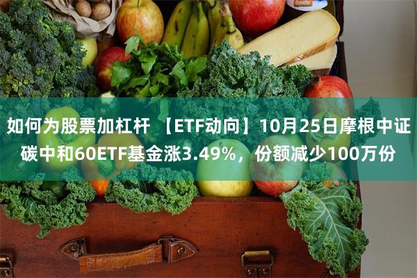 如何为股票加杠杆 【ETF动向】10月25日摩根中证碳中和60ETF基金涨3.49%，份额减少100万份