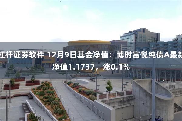 杠杆证券软件 12月9日基金净值：博时富悦纯债A最新净值1.1737，涨0.1%