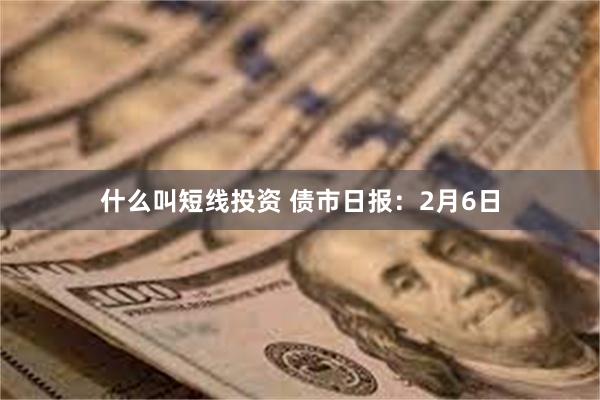 什么叫短线投资 债市日报：2月6日