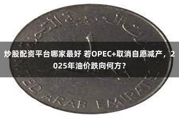 炒股配资平台哪家最好 若OPEC+取消自愿减产，2025年油价跌向何方？